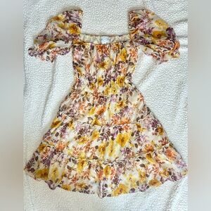 Floral Puff Sleeve Dress